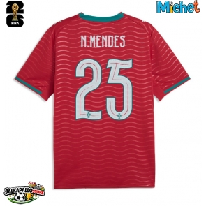 Portugali Nuno Mendes #25 Kotipaita MM-kisat 2026 Lyhythihainen
